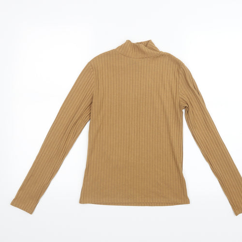 Topshop Womens Brown   Basic T-Shirt Size 10