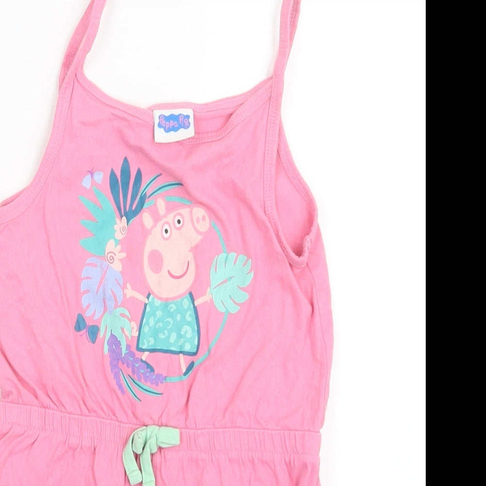 TU Girls Pink   Playsuit One-Piece Size 4-5 Years  - Peppa Pig