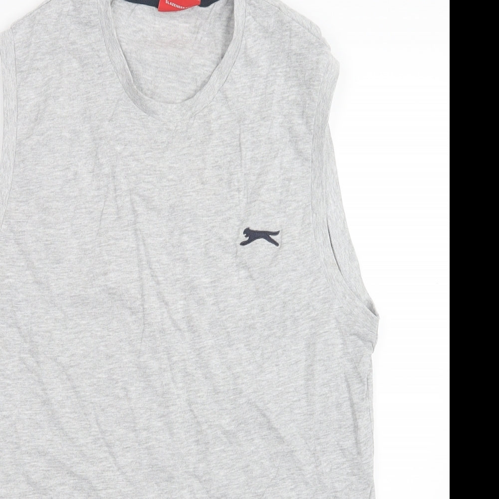 Slazenger Mens Grey    T-Shirt Size M