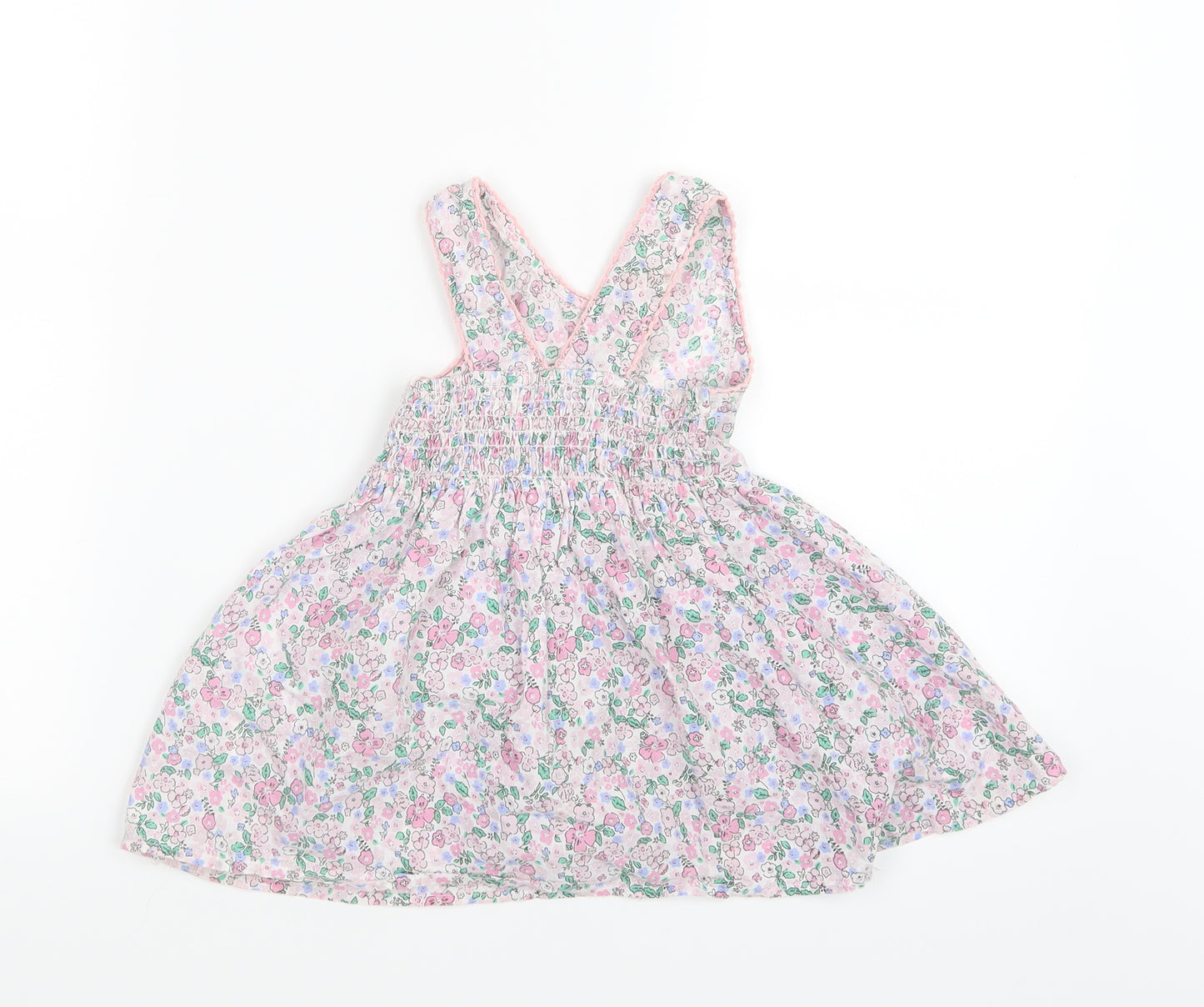 Primark Girls Pink Floral  Shirt Dress  Size 18-24 Months