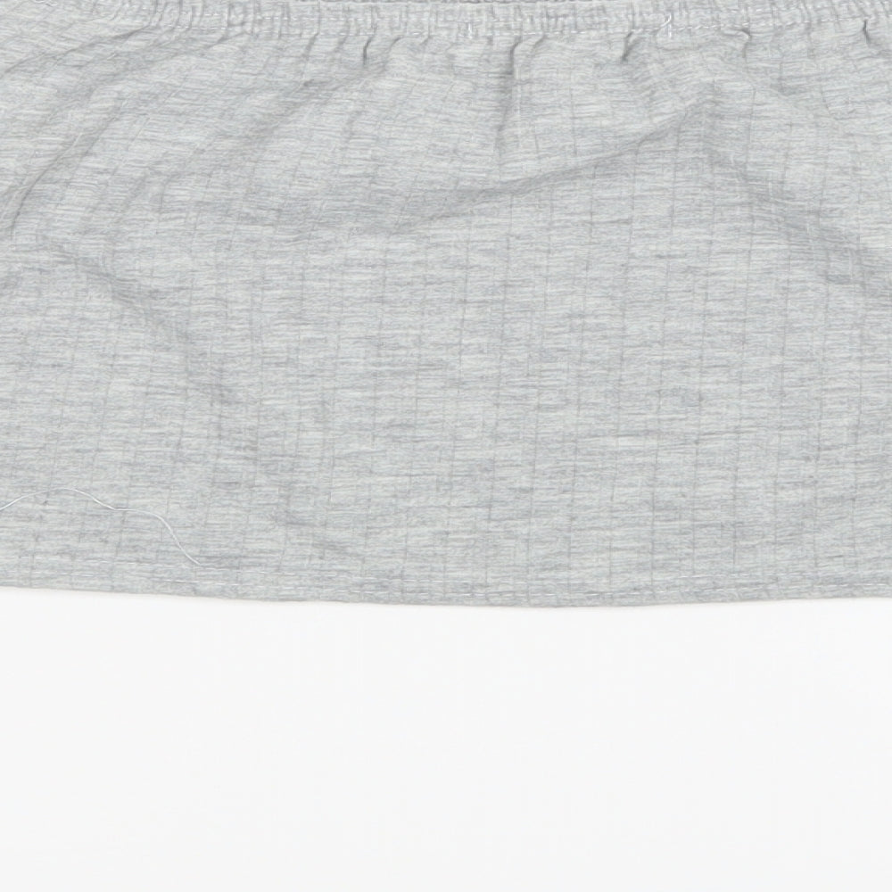 I SAW IT FIRST Womens Grey   Cropped T-Shirt Size XL