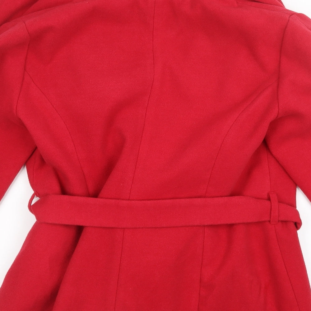 Marks and Spencer Womens Red   Pea Coat Coat Size 16