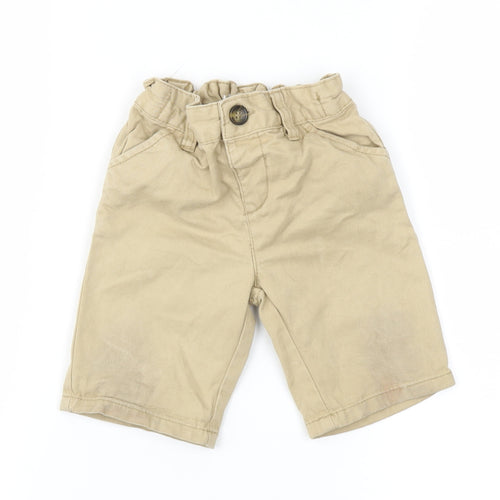 Nutmeg Boys Beige   Cargo Trousers Size 12-18 Months