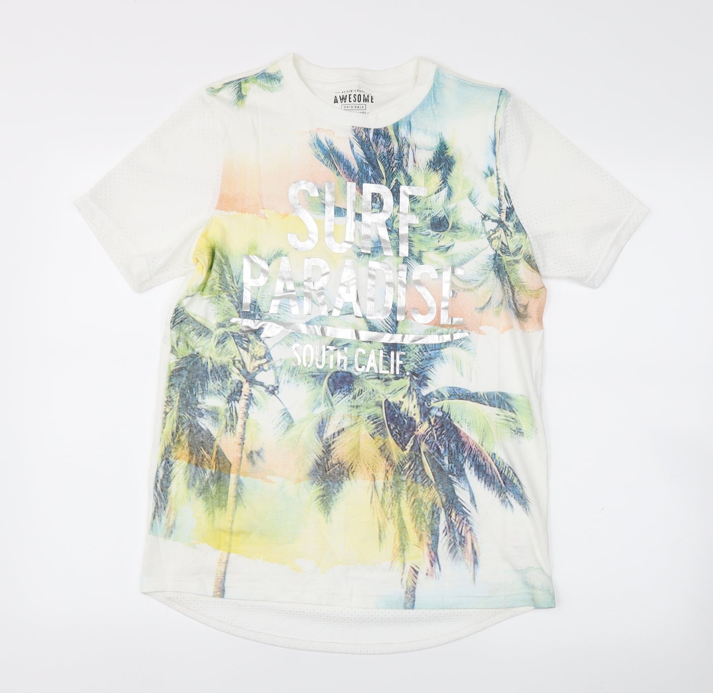 F&F Boys White   Basic T-Shirt Size 13 Years