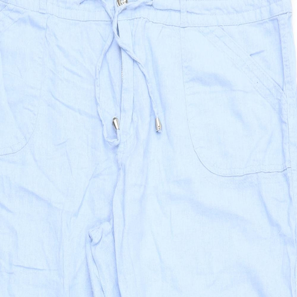 Primark Womens Blue   Capri Trousers Size 20 L21 in