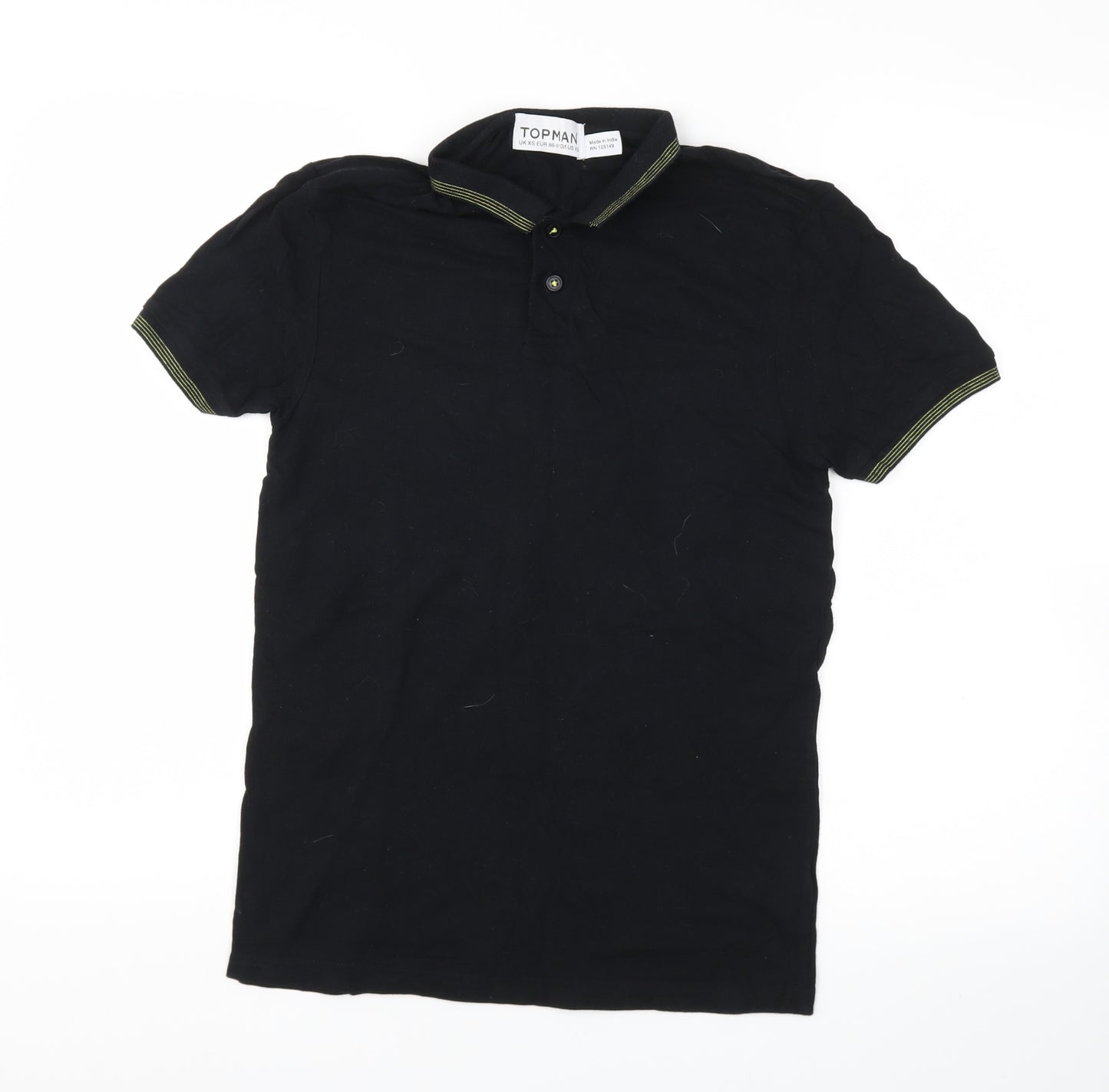 Topman Mens Black    Polo Size XS