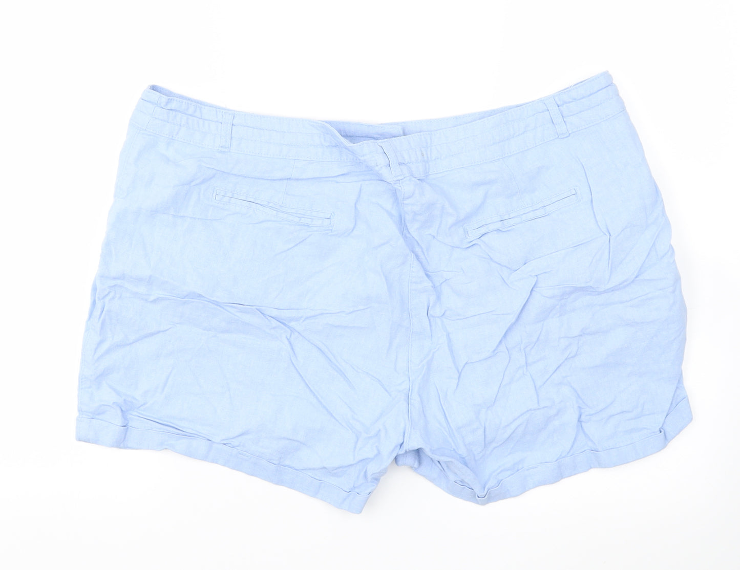Primark Womens Blue   Cut-Off Shorts Size 20