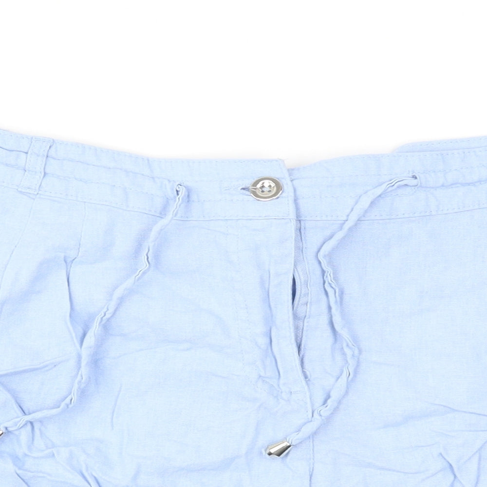Primark Womens Blue   Cut-Off Shorts Size 20