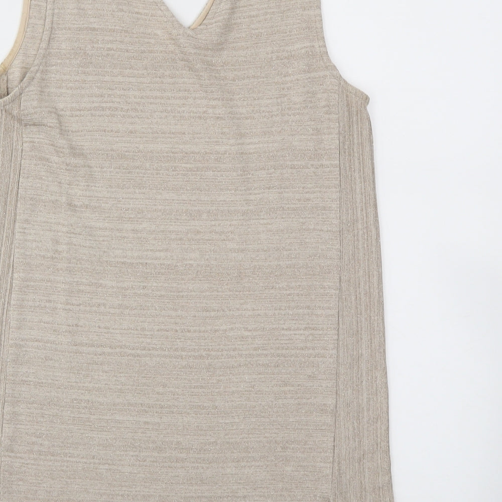 NEXT Womens Gold   Basic T-Shirt Size 10