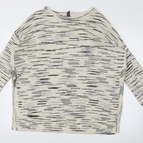 H&M Womens Ivory   Pullover Jumper Size M