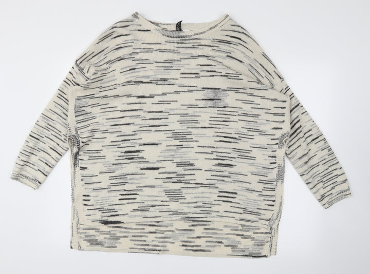 H&M Womens Ivory   Pullover Jumper Size M