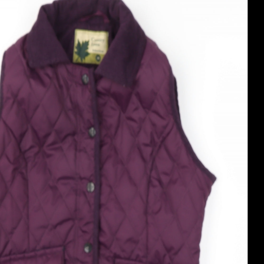 Country estate Womens Purple   Gilet Coat Size 10