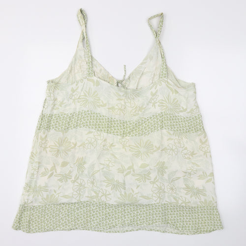 New Look Womens Green Floral  Basic Blouse Size 24