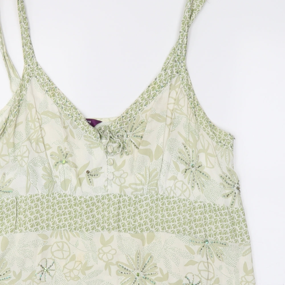 New Look Womens Green Floral  Basic Blouse Size 24