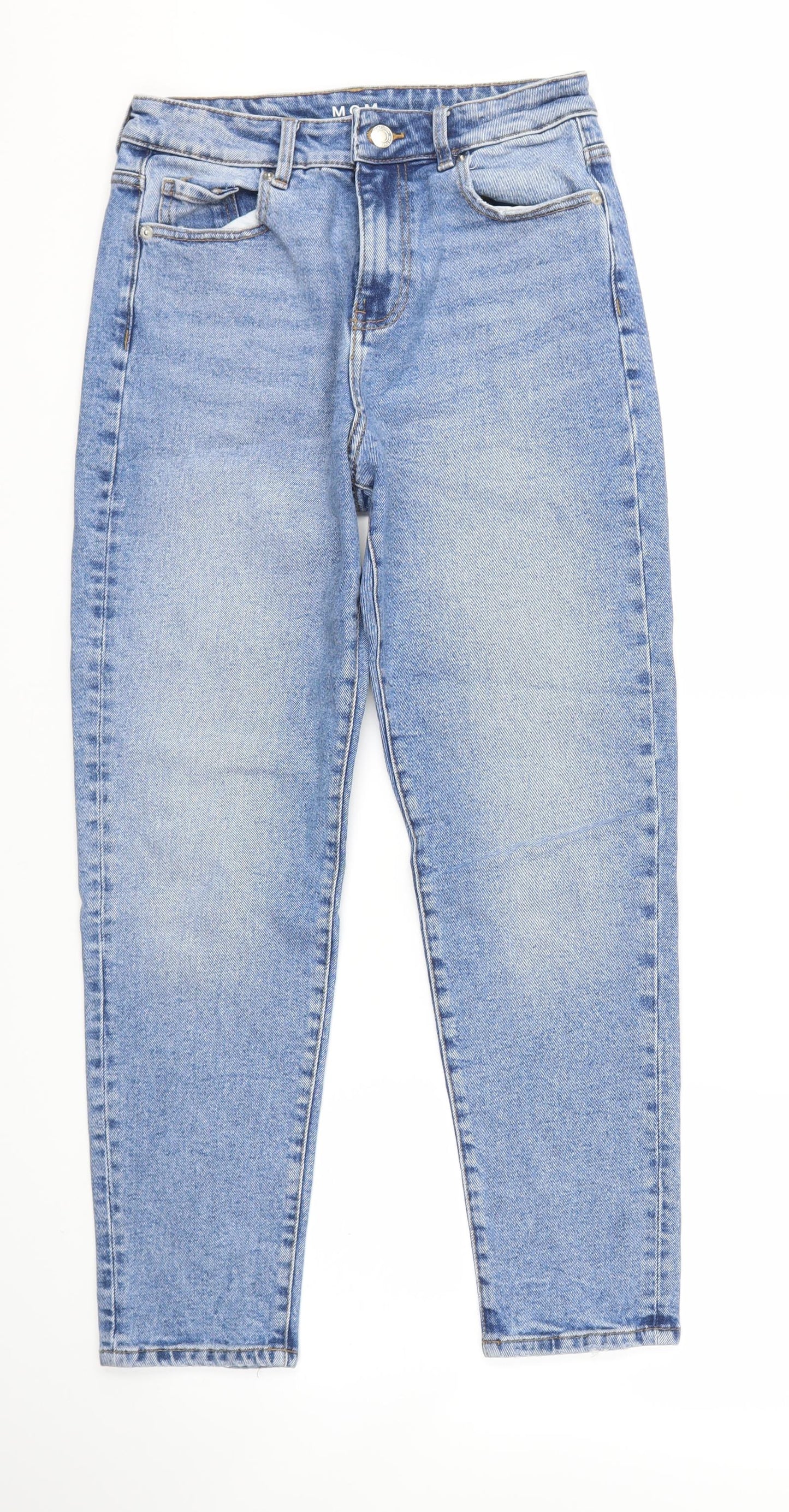 m&s Womens Blue   Straight Jeans Size 10 L27 in