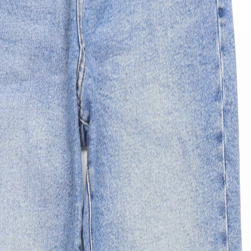 m&s Womens Blue   Straight Jeans Size 10 L27 in