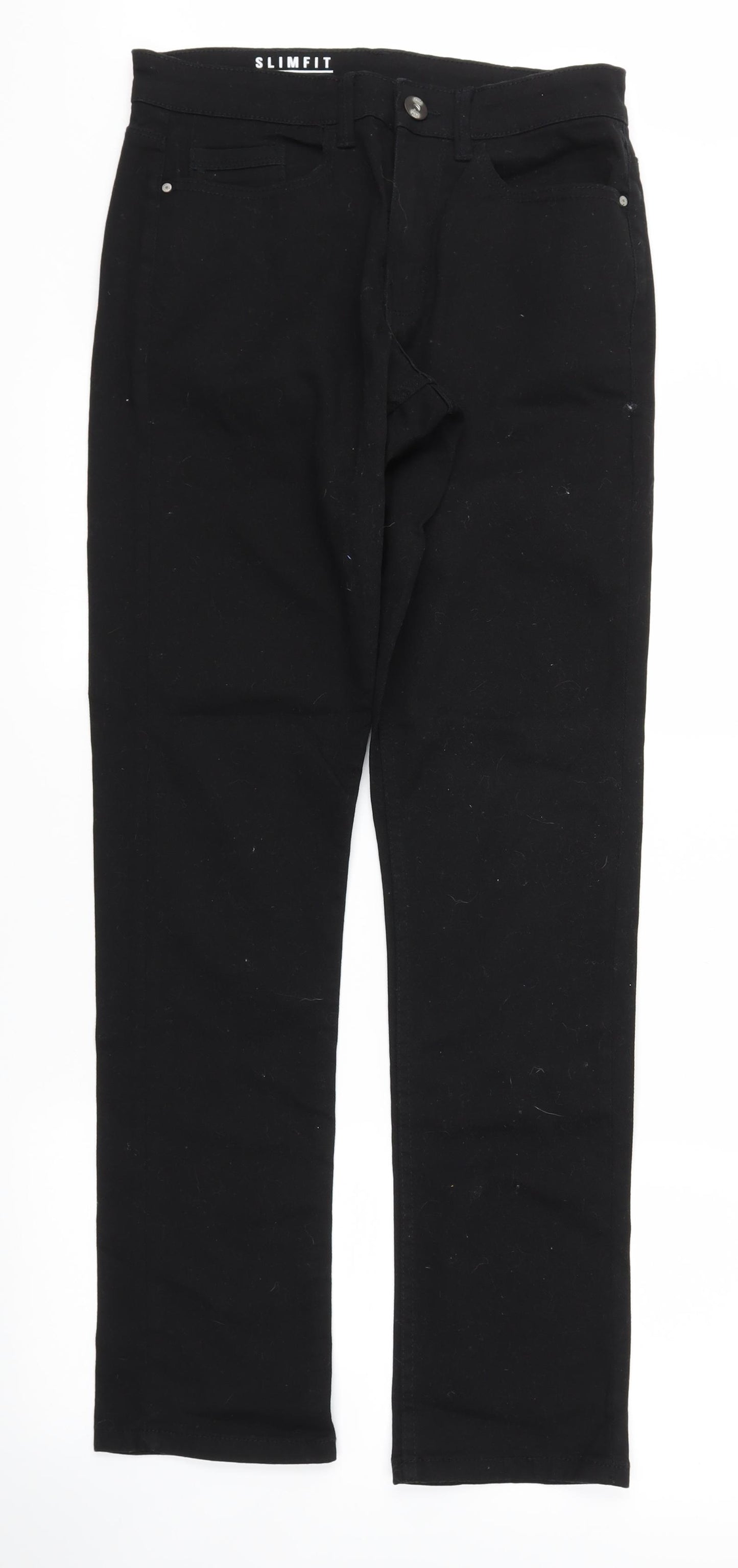 George Mens Black   Straight Jeans Size 30 L32 in