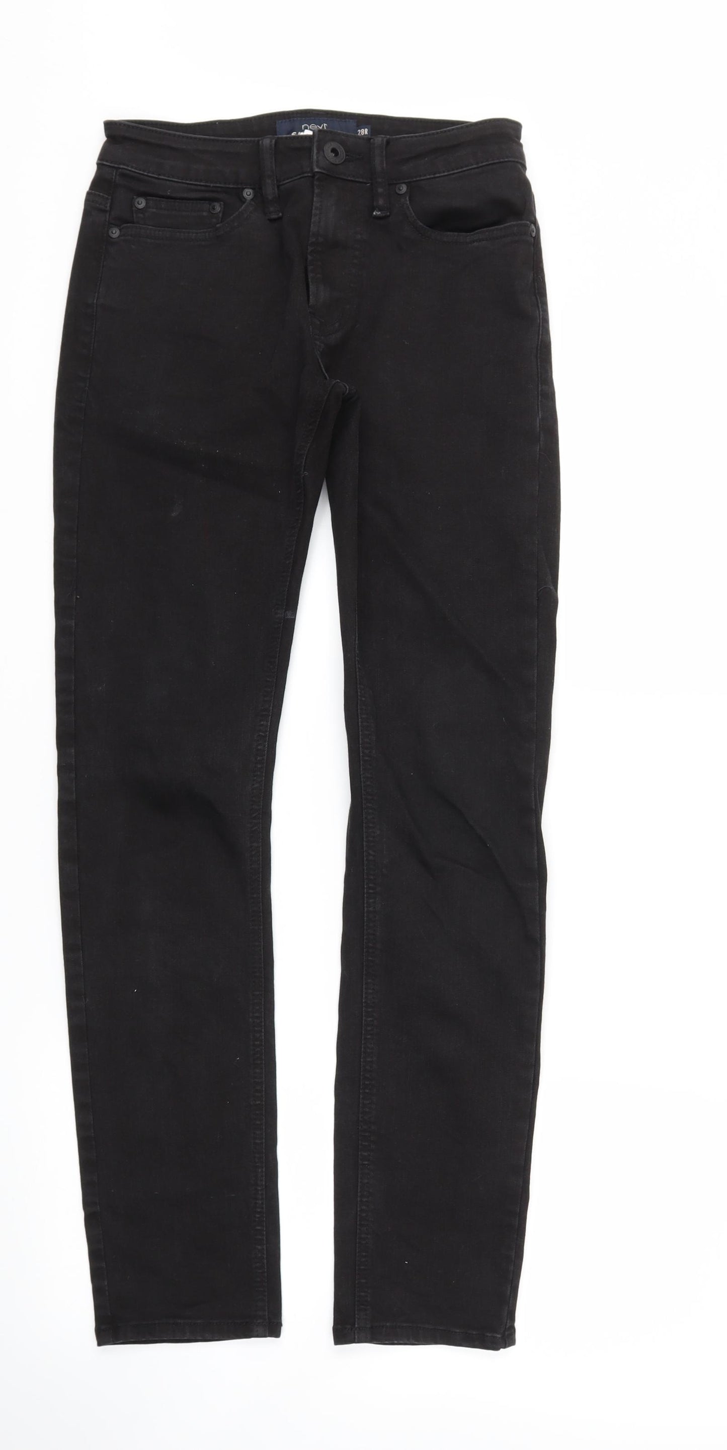 next  Womens Black   Straight Jeans Size 28 L30 in