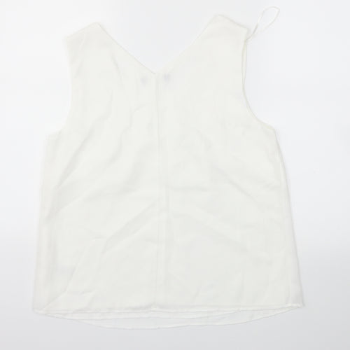 Preworn Womens White   Basic Blouse Size 12