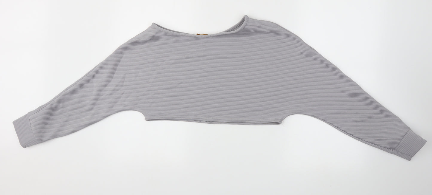 Femme Luxe  Womens Grey   Basic T-Shirt Size M