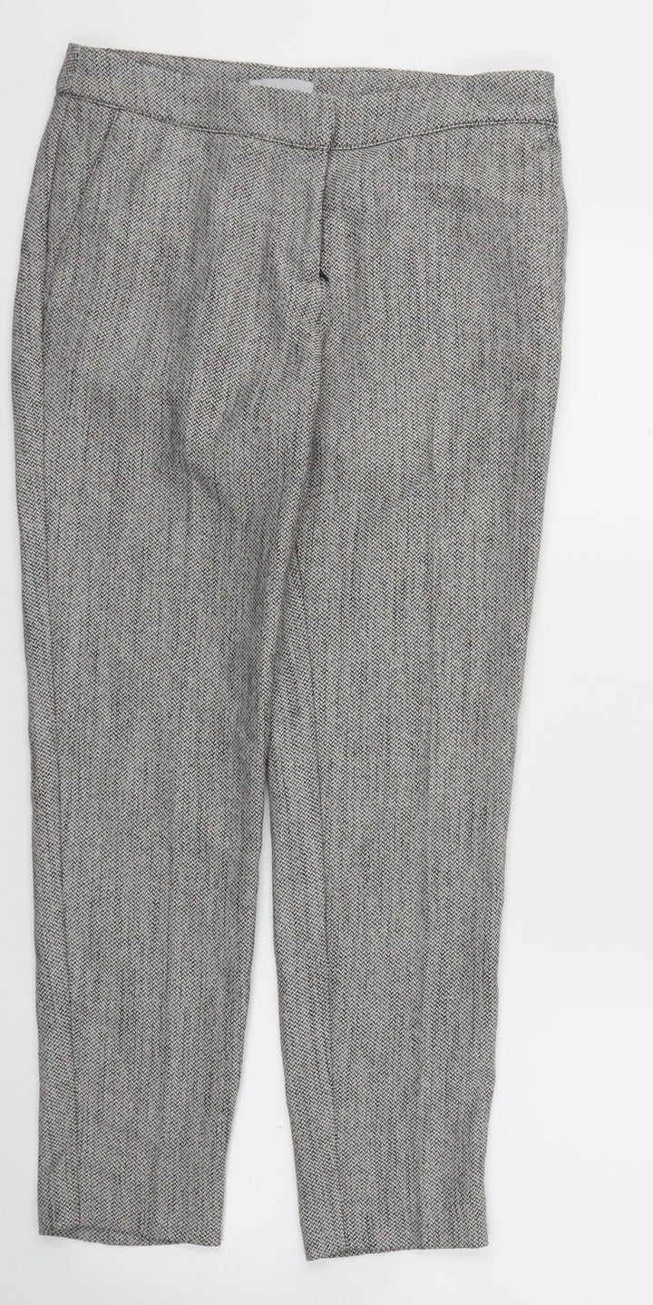 H&M Womens Grey Trousers Size 6 L26 in