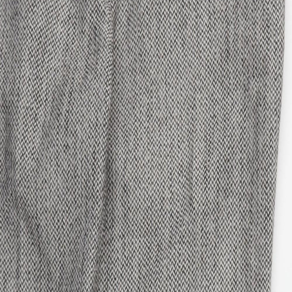 H&M Womens Grey   Trousers  Size 6 L26 in