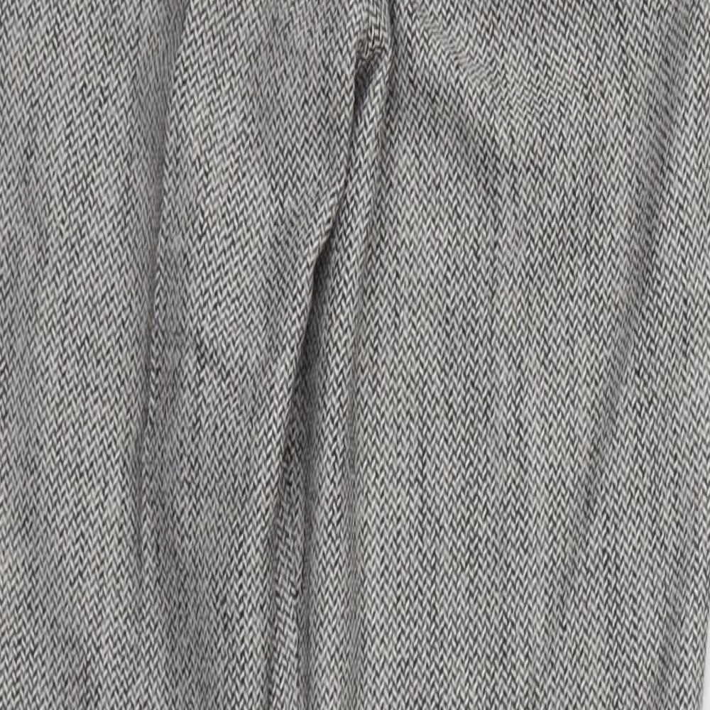 H&M Womens Grey   Trousers  Size 6 L26 in