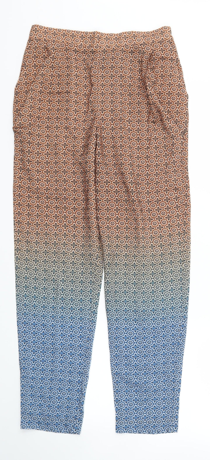 H&M Womens Brown Argyle/Diamond  Trousers  Size XS L26 in - Stretch waistband