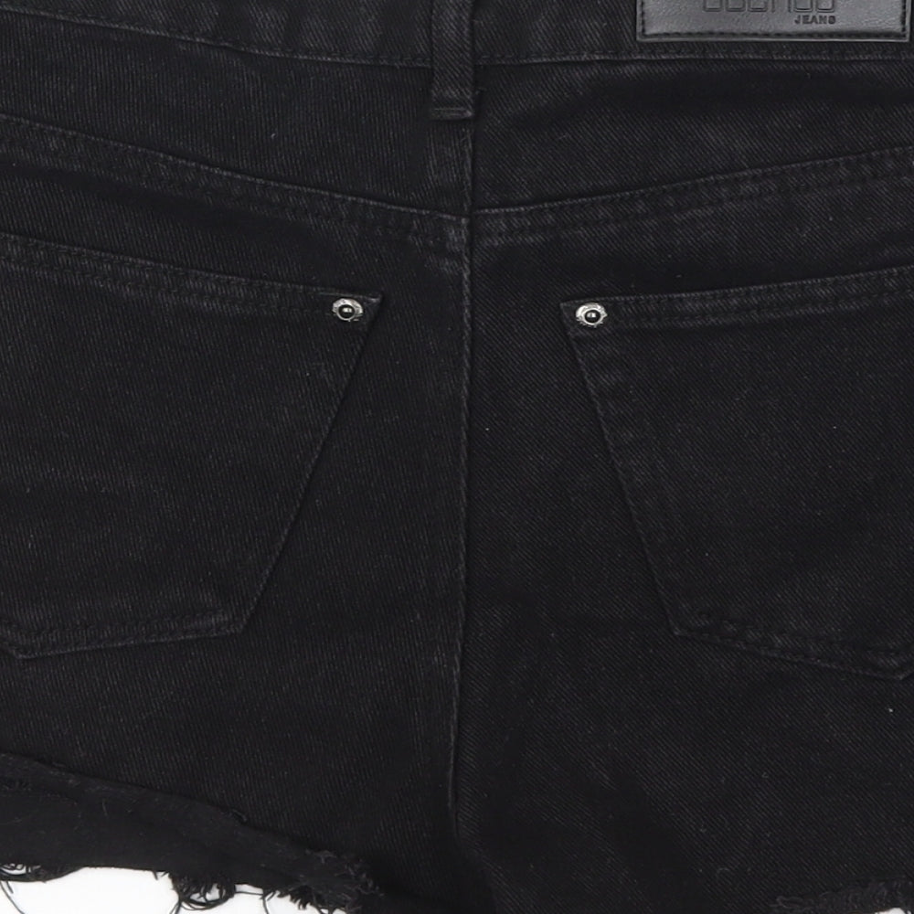 Boohoo Womens Black   Hot Pants Shorts Size 8