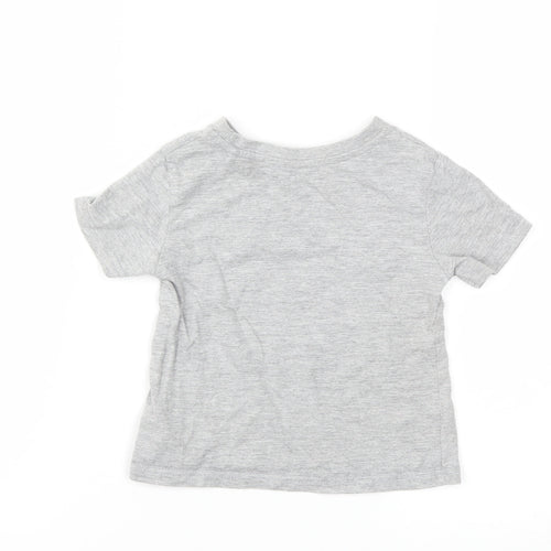 River Island Baby Grey Houndstooth  Basic T-Shirt Size 6-9 Months