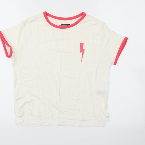lundiz training  Womens White   Basic T-Shirt Size XS