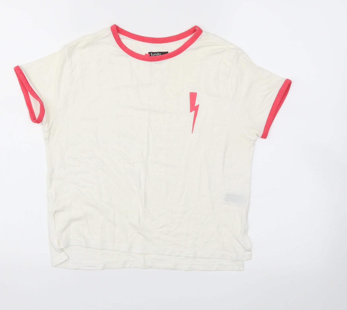 lundiz training  Womens White   Basic T-Shirt Size XS