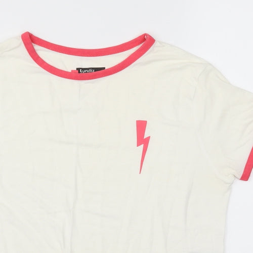 lundiz training  Womens White   Basic T-Shirt Size XS