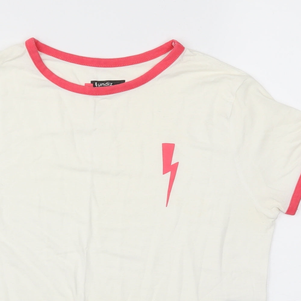 lundiz training  Womens White   Basic T-Shirt Size XS