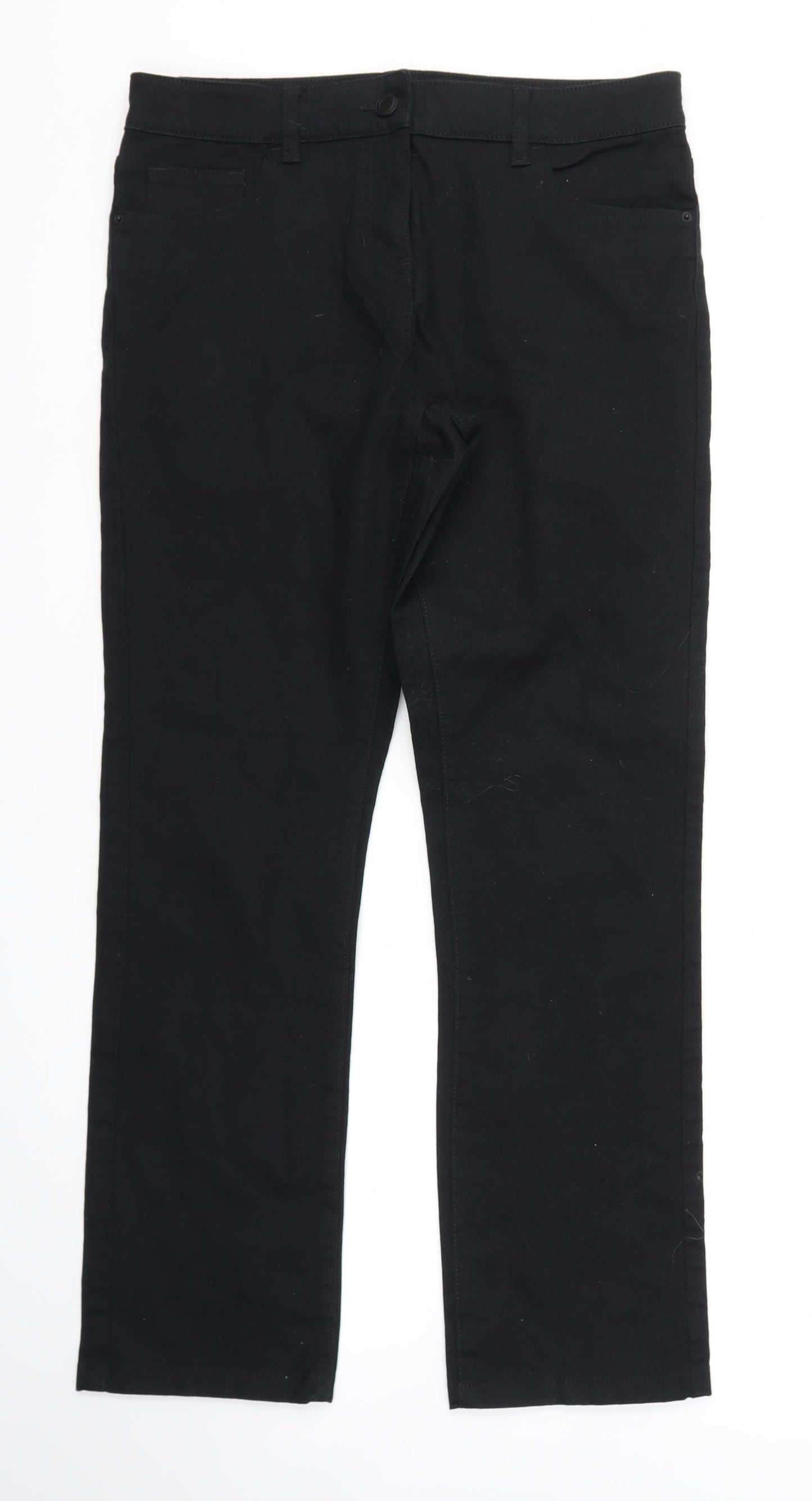 NEXT Womens Black   Straight Jeans Size 12 L29 in
