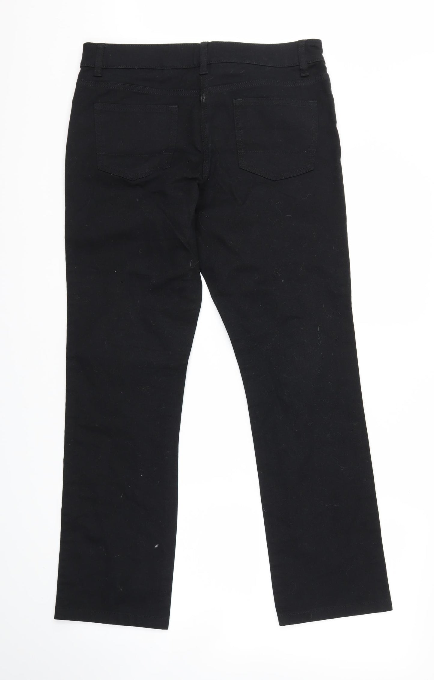NEXT Womens Black   Straight Jeans Size 12 L29 in