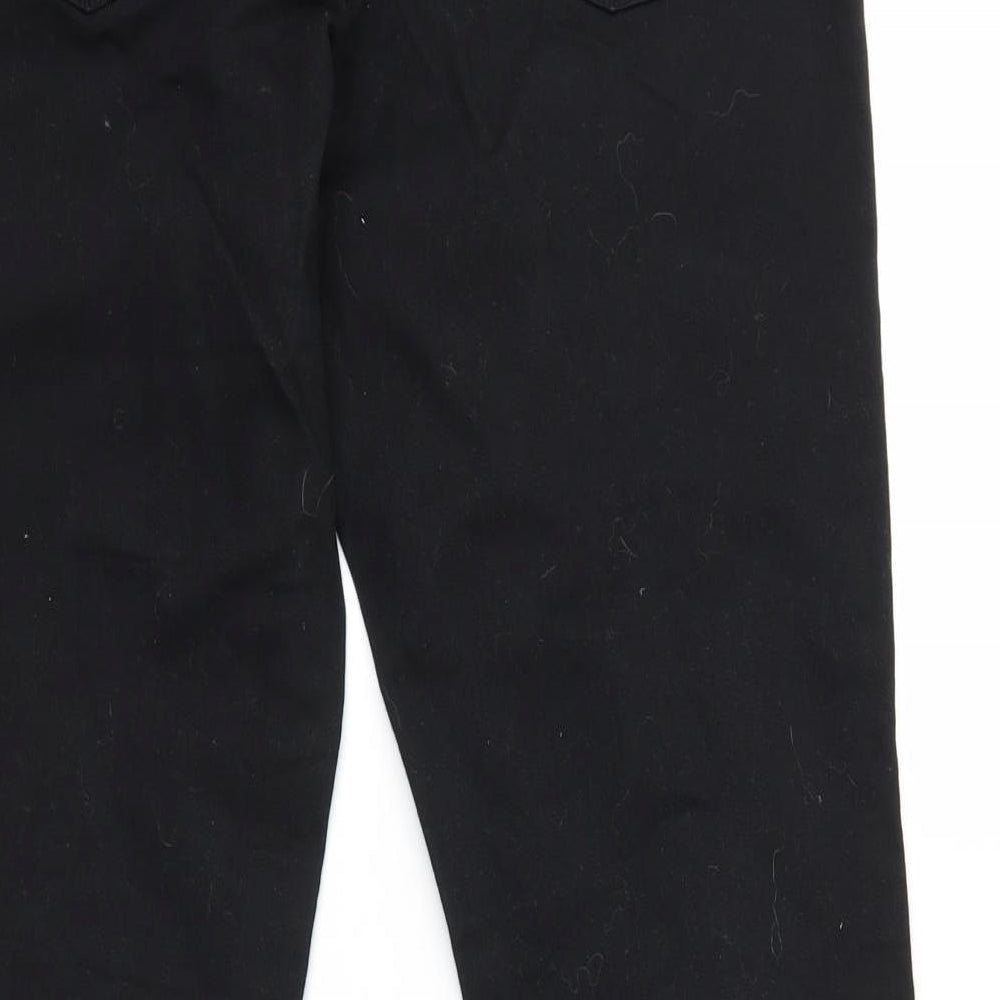 NEXT Womens Black   Straight Jeans Size 12 L29 in