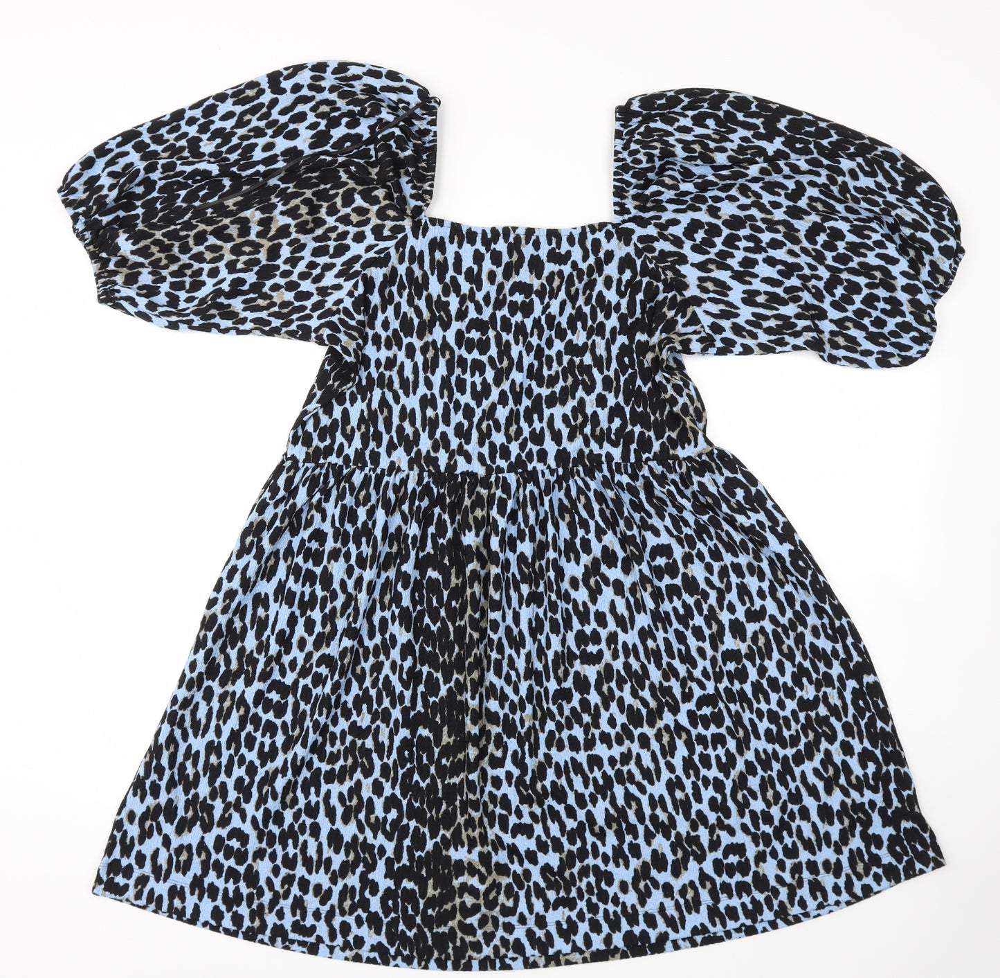 next  Womens Blue Animal Print  Fit & Flare  Size 12