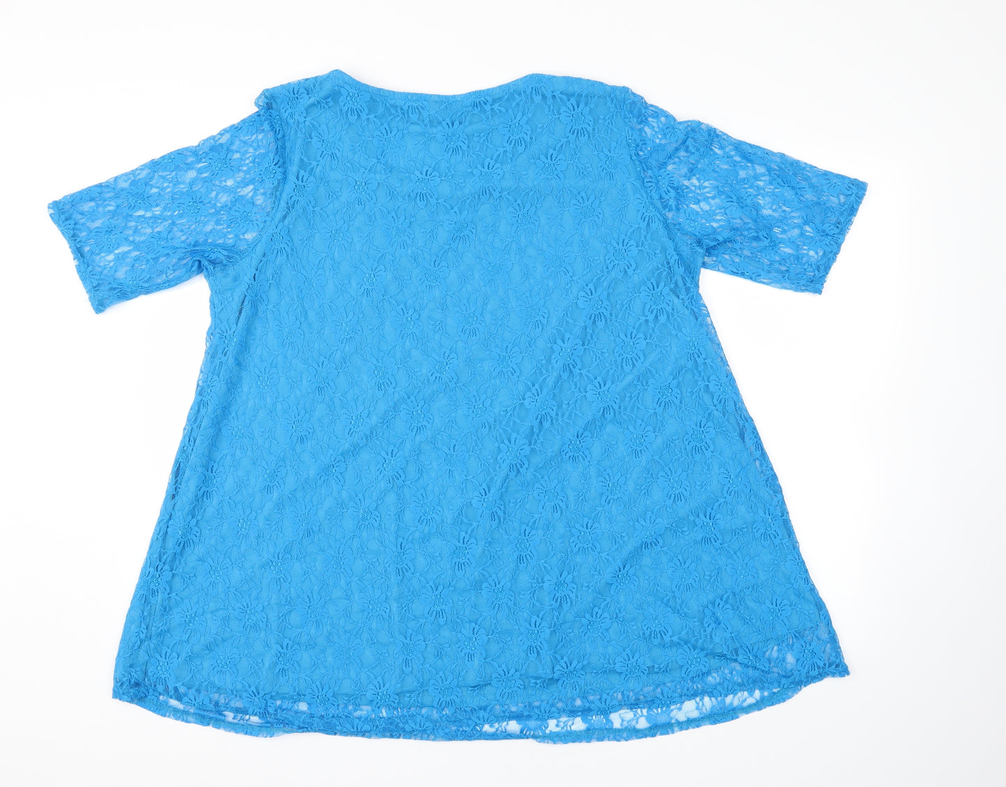 Lavitta Womens Blue   Basic T-Shirt Size 20