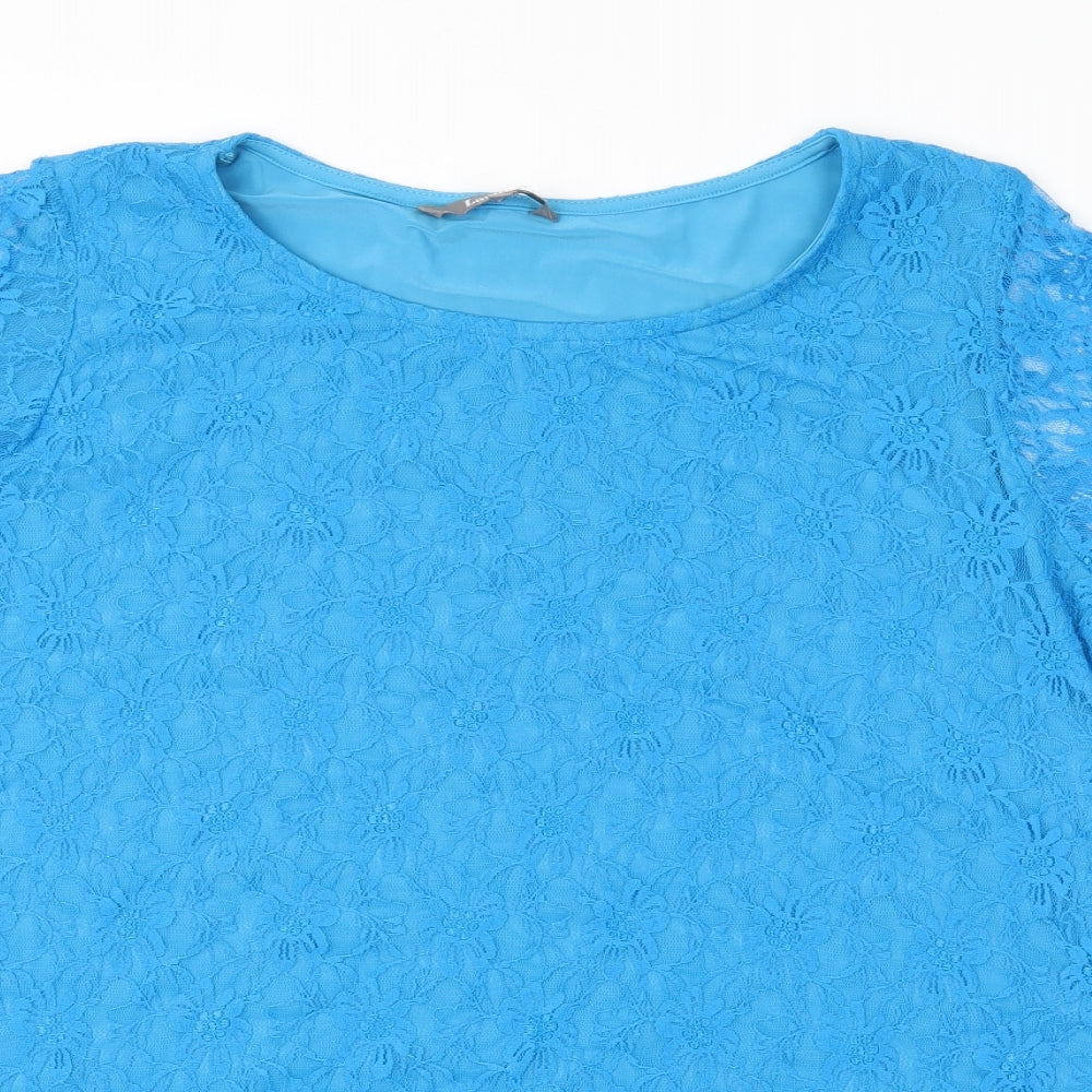 Lavitta Womens Blue   Basic T-Shirt Size 20