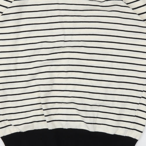 Topman Mens Ivory Striped  Pullover Sweatshirt Size S