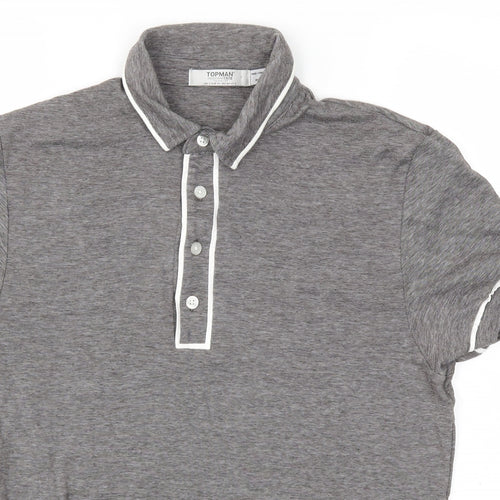 Topman Mens Grey    T-Shirt Size S