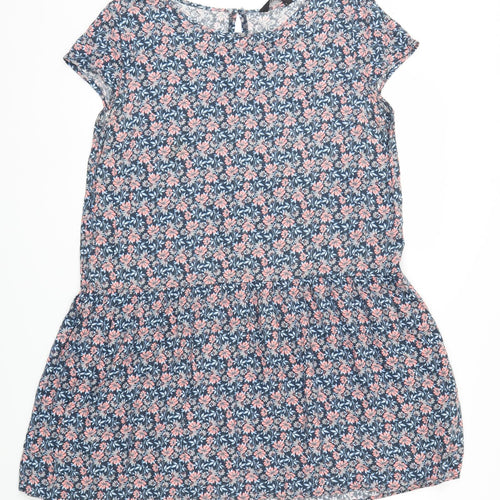 F&F Womens Blue Floral  Fit & Flare  Size 16