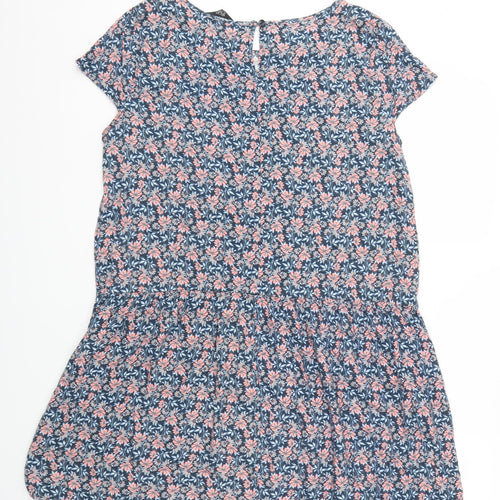 F&F Womens Blue Floral  Fit & Flare  Size 16