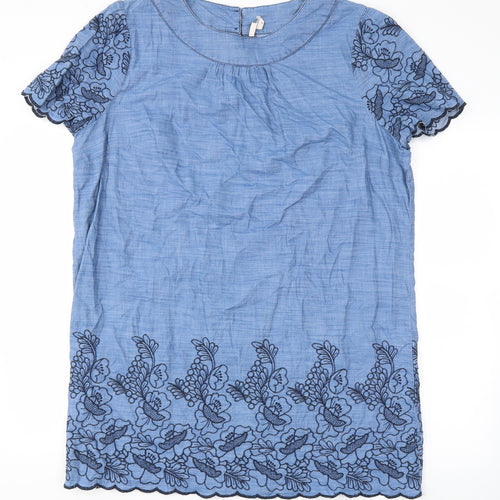 TU Womens Blue Floral  Fit & Flare  Size 16