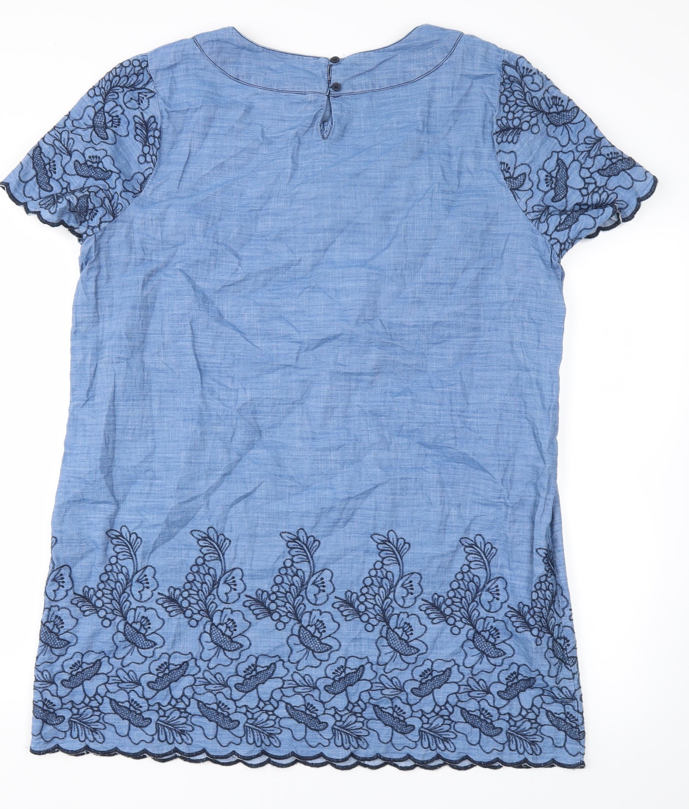 TU Womens Blue Floral  Fit & Flare  Size 16