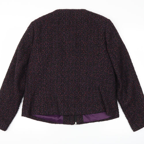m&s Womens Purple   Jacket Blazer Size 14