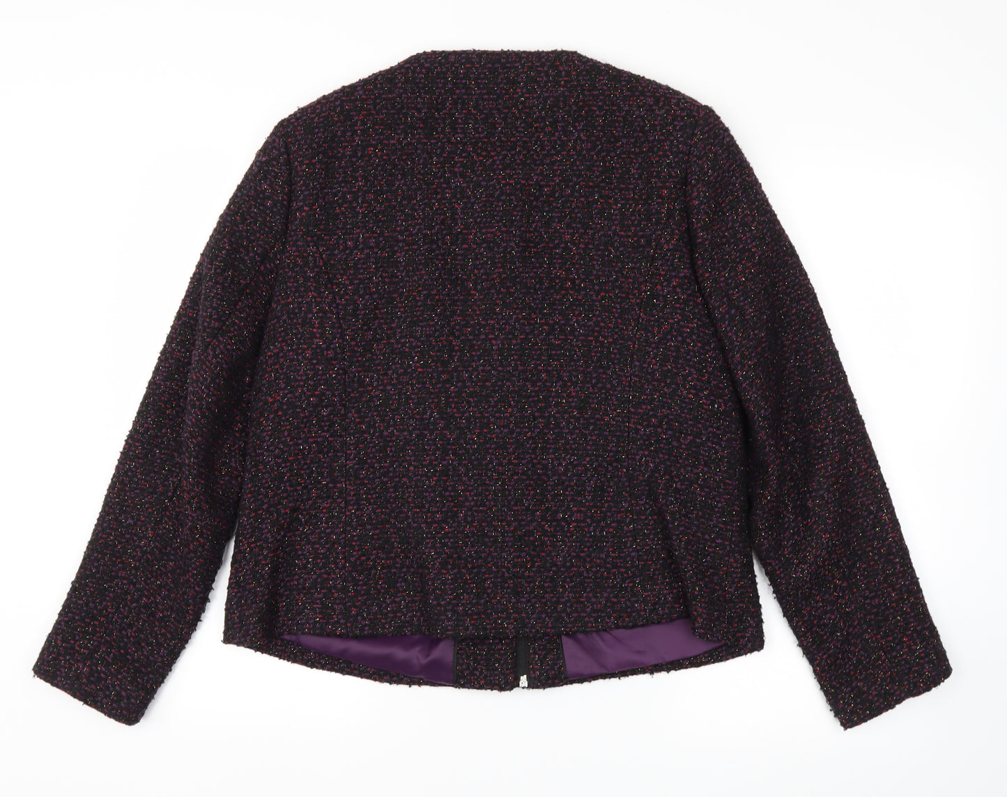 m&s Womens Purple   Jacket Blazer Size 14