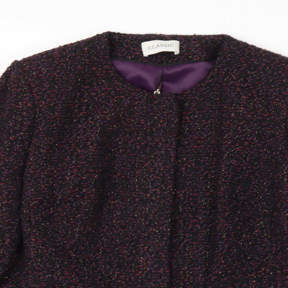 m&s Womens Purple   Jacket Blazer Size 14