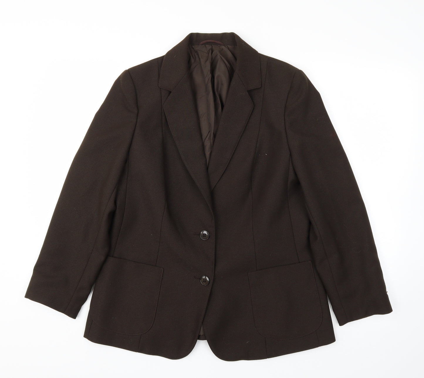 St Micheal Womens Brown   Jacket Blazer Size 14